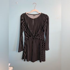 Large midi striped dress